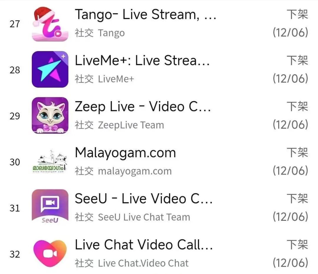 天塌了!社交直播类 App 被 Google Play 大规模下架:违规原因直指“不当内容”