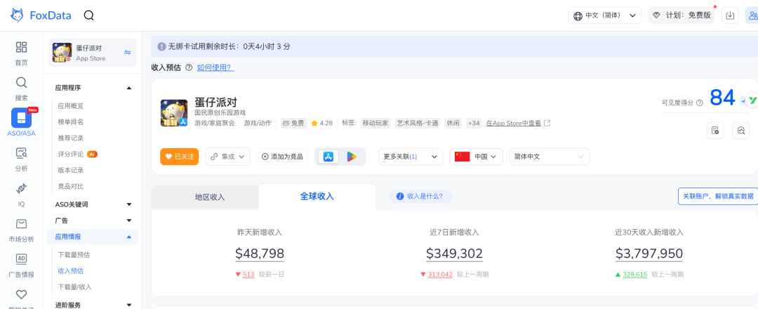 分享一个免费的App出海数据分析工具