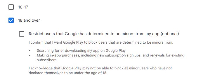 App出海注意!Google Play启用强制年龄屏蔽机制